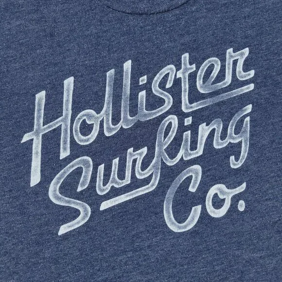 Hollister Shirt Women's Small Blue Surfing Co Graphic Tee Short Sleeve Top Adult - Picture 2 of 14